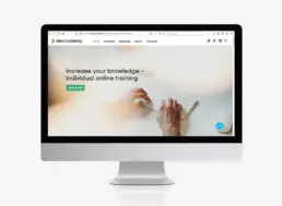 Bildschirm mit Websiten-Ansicht