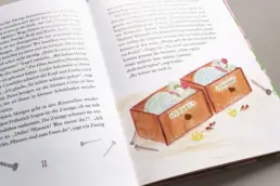 Detailaufnahme einer Illustration