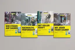 Collage aus den vier Titeln des Poster-Sets