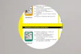 Kreisausschnitt eines Posterdetails